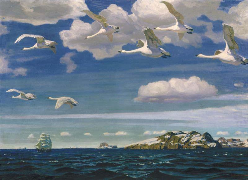 Arkady Rylov In the Blue Expanse china oil painting image